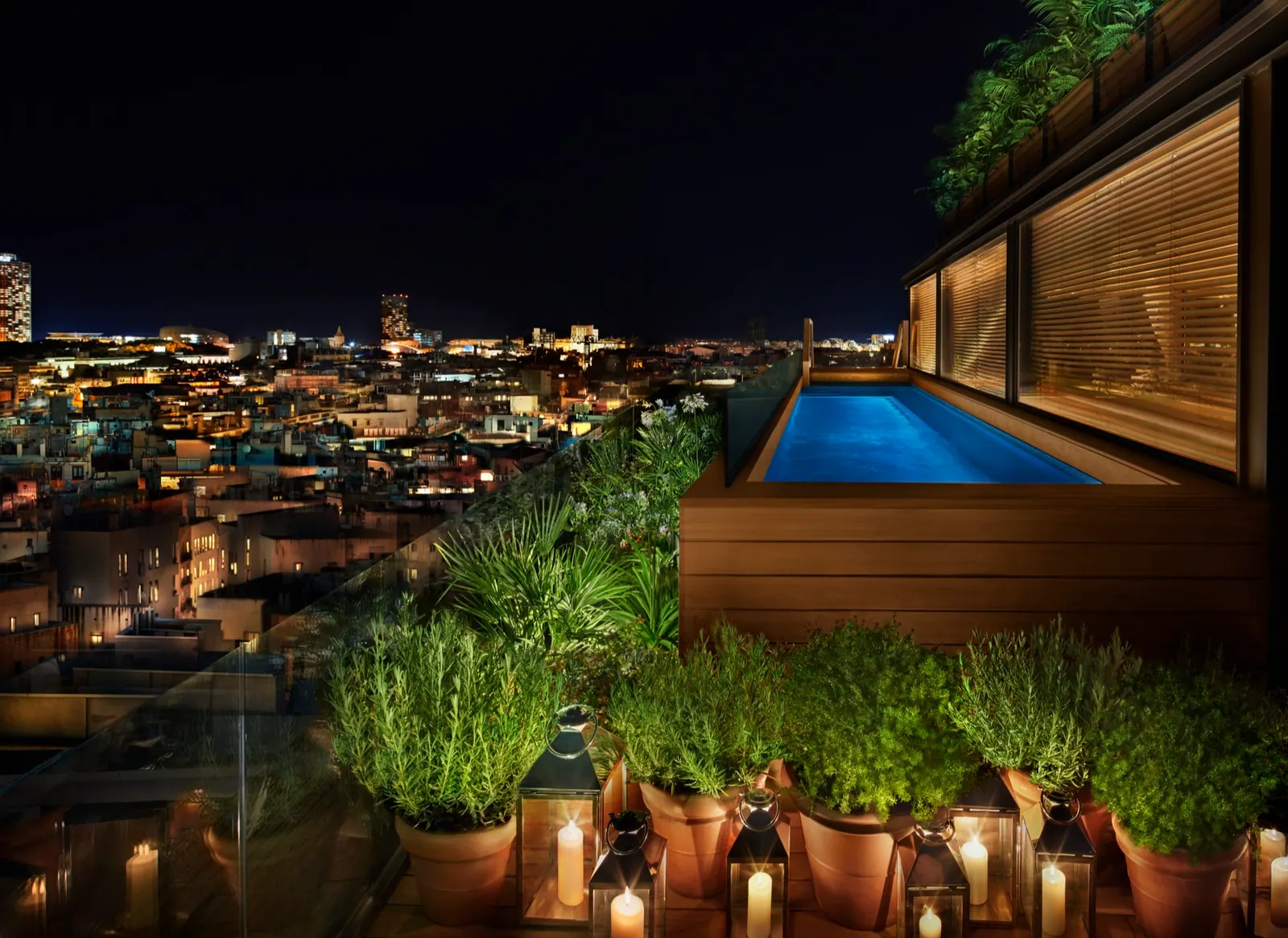 The ROOF at The Barcelona EDITION overlooking Barcelona
