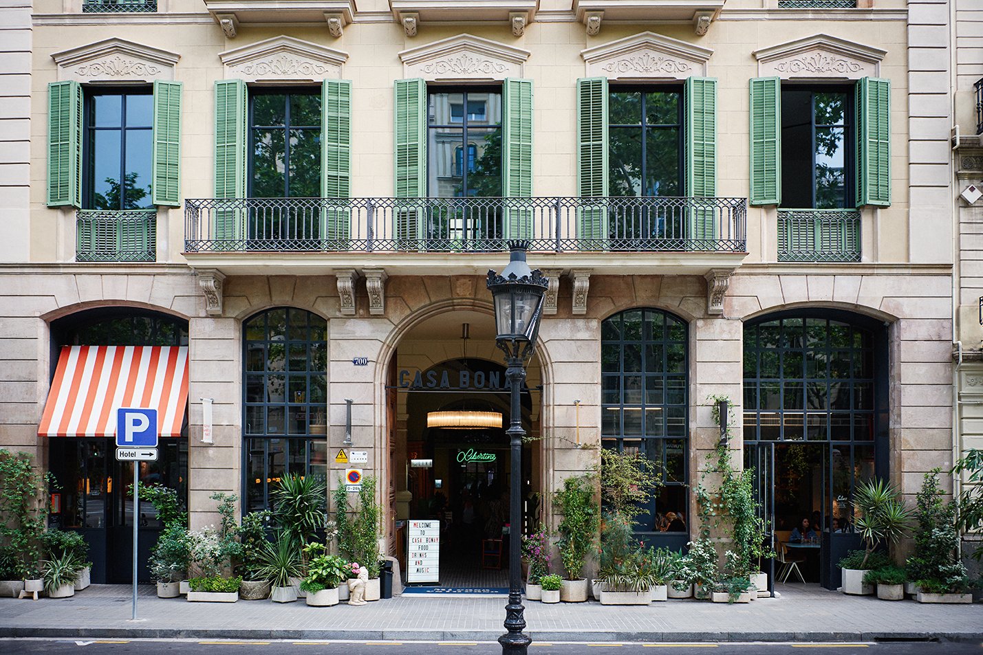 Casa Bonay facade in Eixample, Barcelona